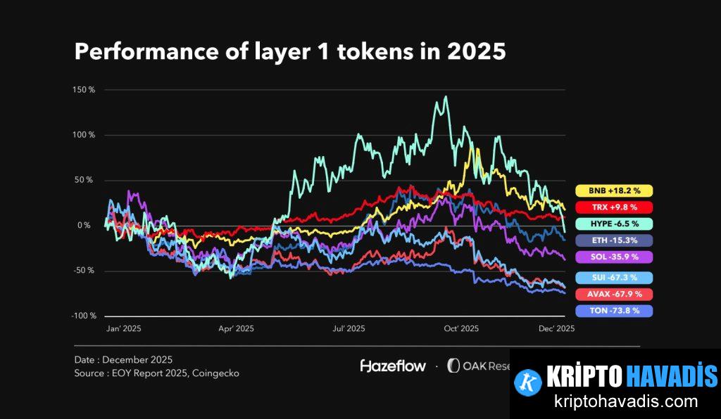 2025 Yılında Layer 1 Tokenleri ve Geliştirici Aktivitesi: Değişen Paradigma