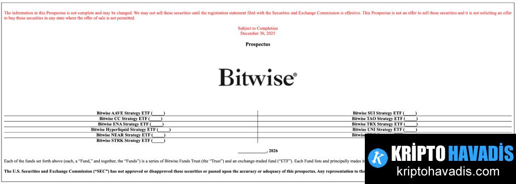 Bitwise'nin 11 Kripto ETF'siyle DeFi, Layer-2 ve Gizlilik Ağlarına Yoğun Yurttaş Odaklı Büyüme