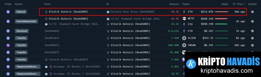 Güvenli Gizlilik: Ethereum'da Privacy Pools ve Buterin'in 50.25 ETH Transferi